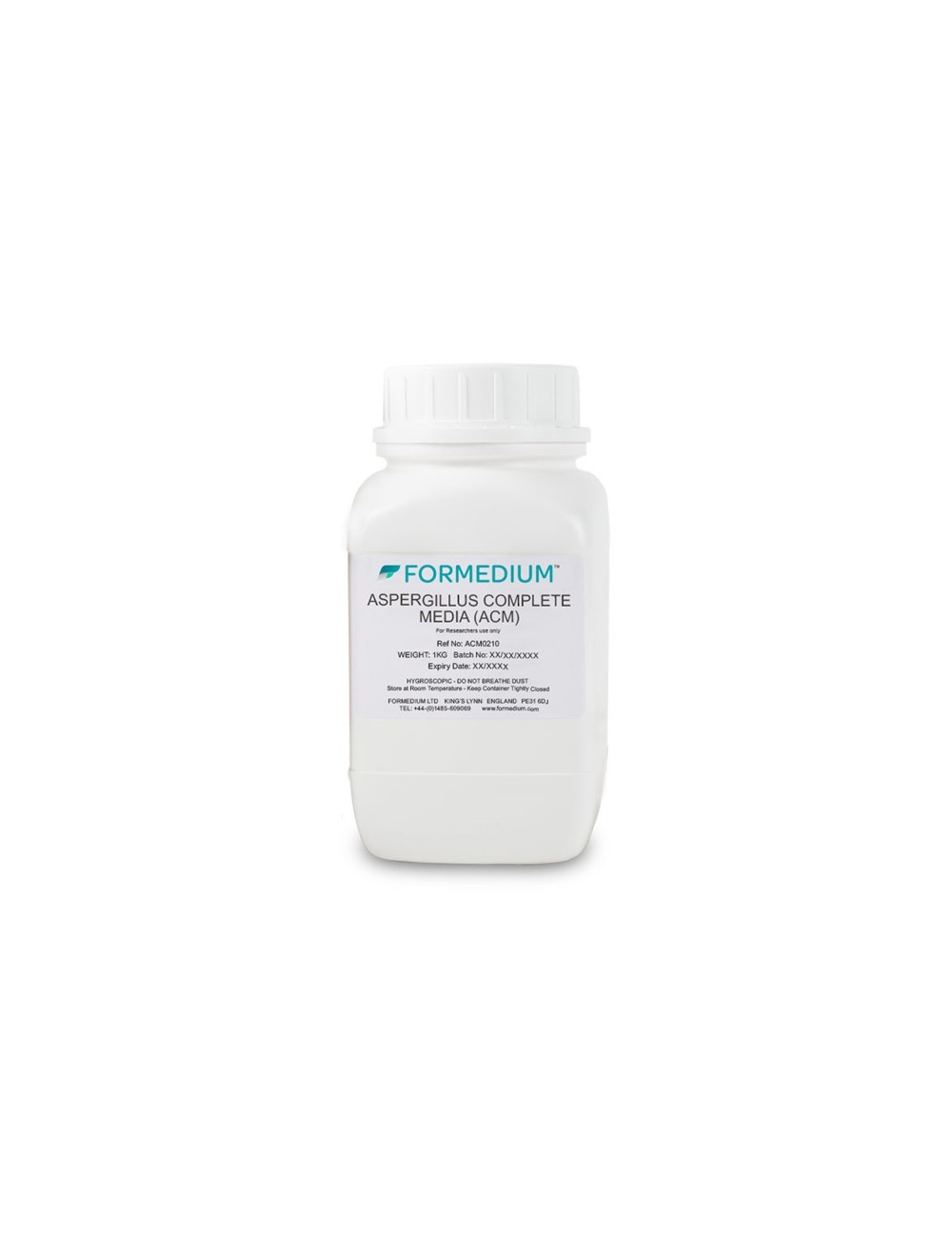 Medio Completo para Aspergillus (ACM) 1kg - Cultivo Fúngico