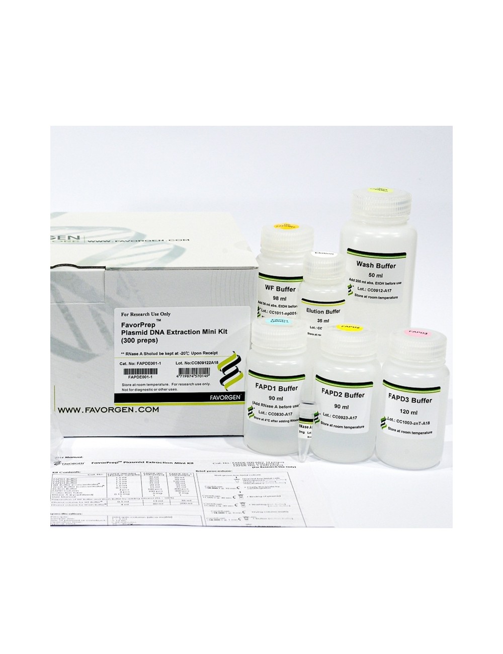 Plasmid DNA Extraction Mini Kit (300prep)
