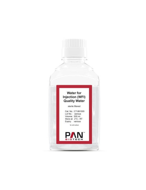 Water for Injection (WFI) Quality Water. according to WFI specifications (EP. USP) (1 botella de 500 ml)