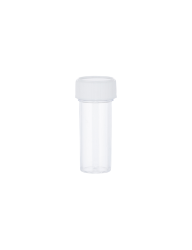 Recipiente Bijou de poliestireno de 7 ml, sin etiquetar -
