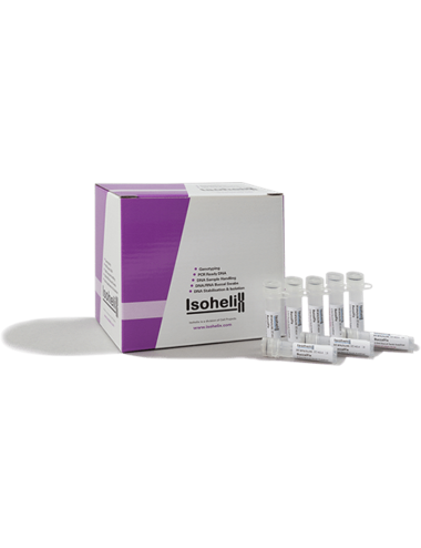 50  Tubos de BuccalFix de 2 ml con tapón de rosca, precargados con 0,5 ml de tampón estabilizador BuccalFix.