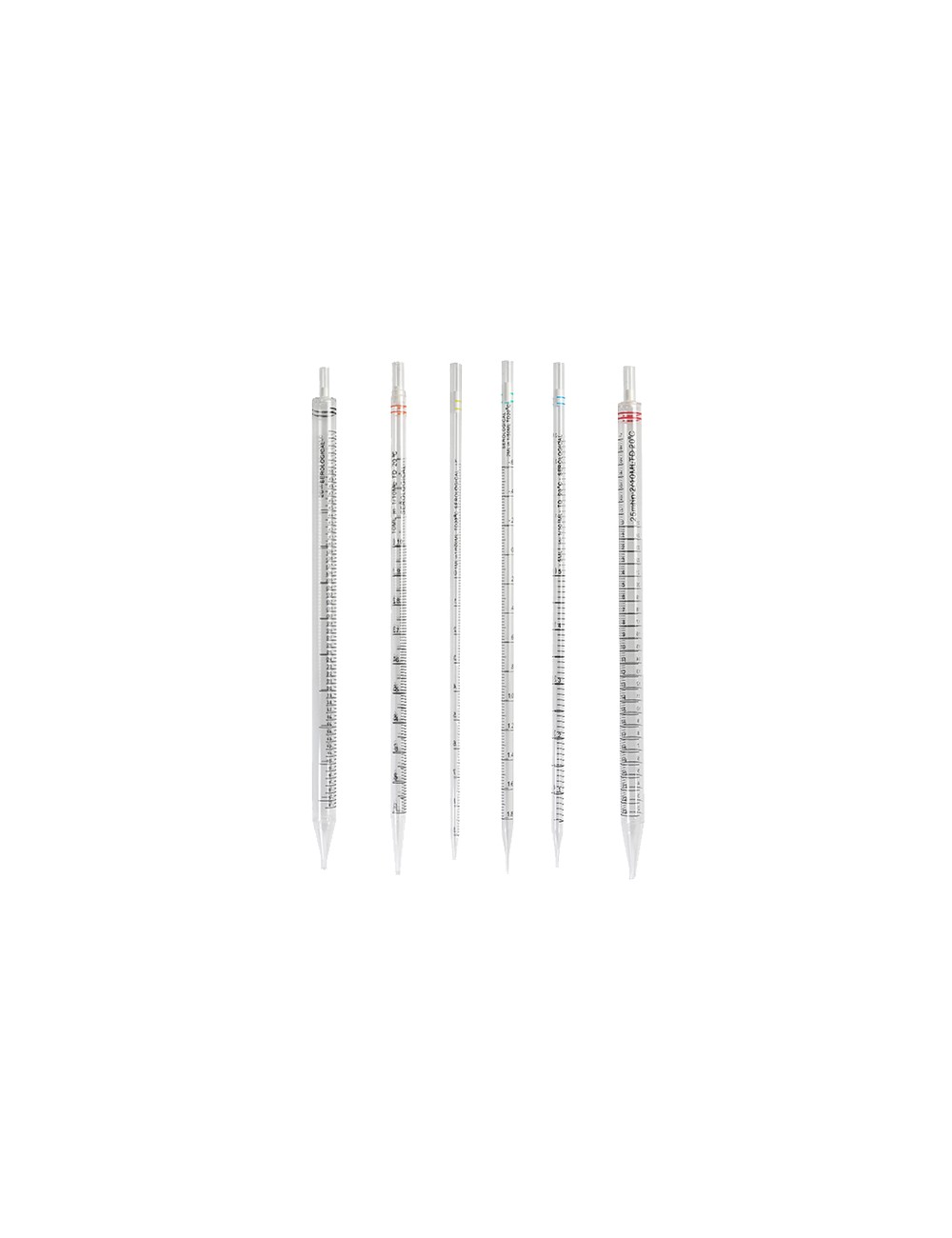 5 ml, Pipetas serológicas 200 pipetas (estéril y envuelta individualmente)