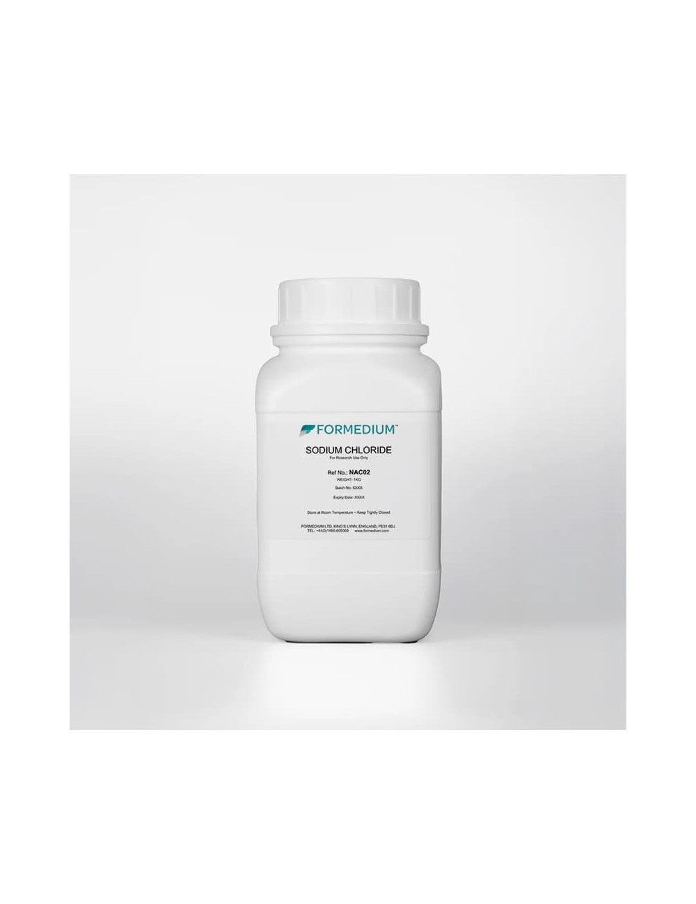 NAC02 - Sodium chloride - 1000 gram - Cloruro de sodio - 1000 gramos