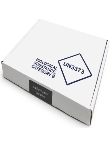 50 x White Transport Boxes UN3373 certified - includes security seal