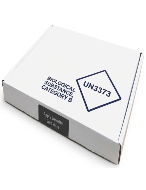 50 x White Transport Boxes UN3373 certified - includes security seal