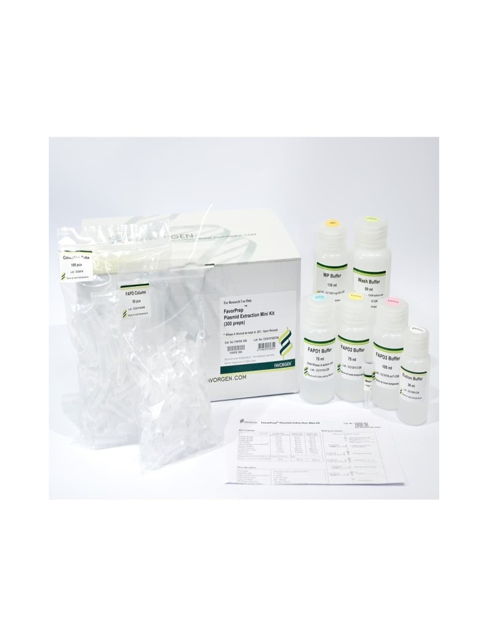 Favorprep Plasmid Fast Extraction Mini Kit   - 300 preps
