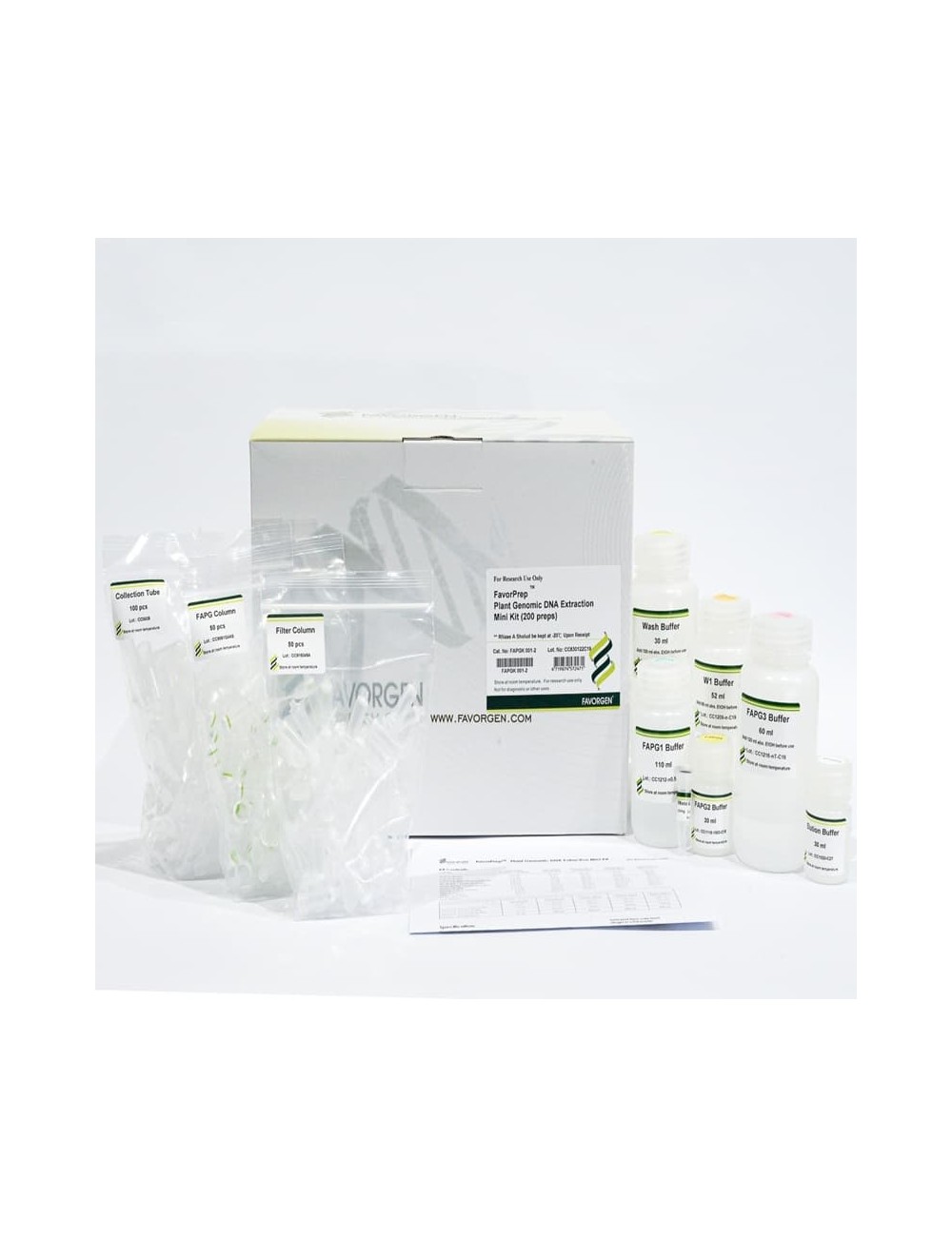 Favorprep Plant Genomic DNA Extraction Mini Kit  - 200 preps