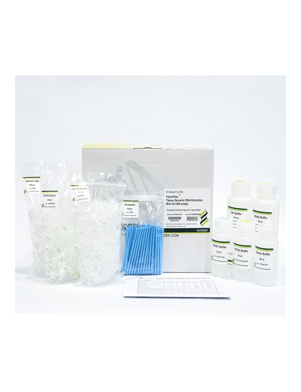 kit de extracción de ADN genómico de tejidos y otros materiales biológicos