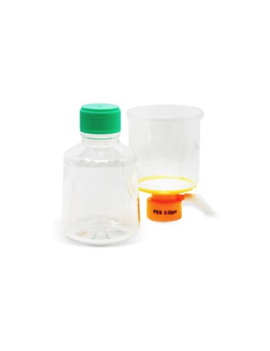 12 Unidades de filtración para tapón de botella, conjunto completo, 0,22 µm, 500 ml