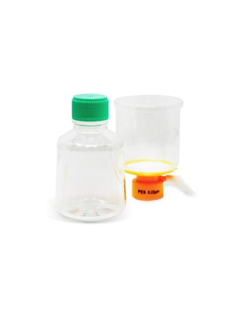 12 Unidades de filtración para tapón de botella, conjunto completo, 0,22 µm, 500 ml