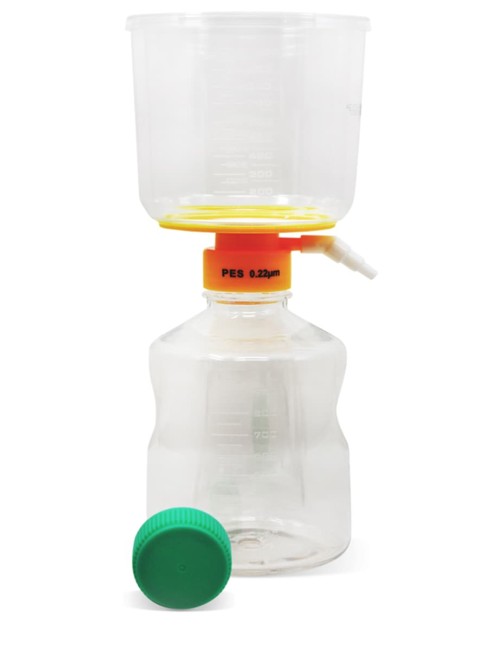 12 Unidades de filtración para tapón de botella, conjunto completo, 0,22 µm, 1000 ml