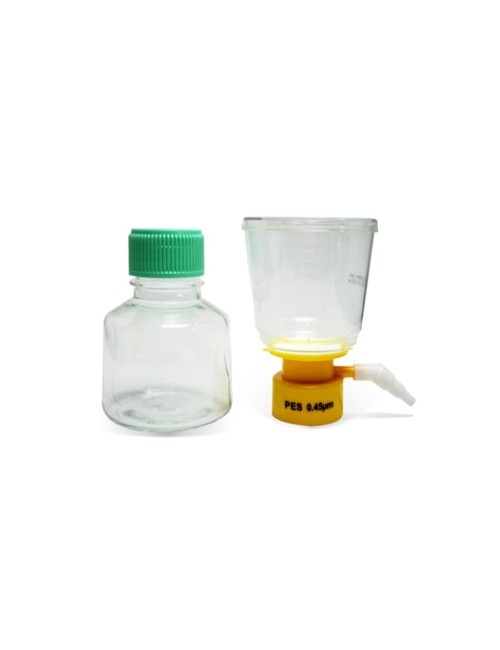 Unidad de filtración con tapón de botella, completamente montada, 0,45 µm, 250 ml
12 Unidades