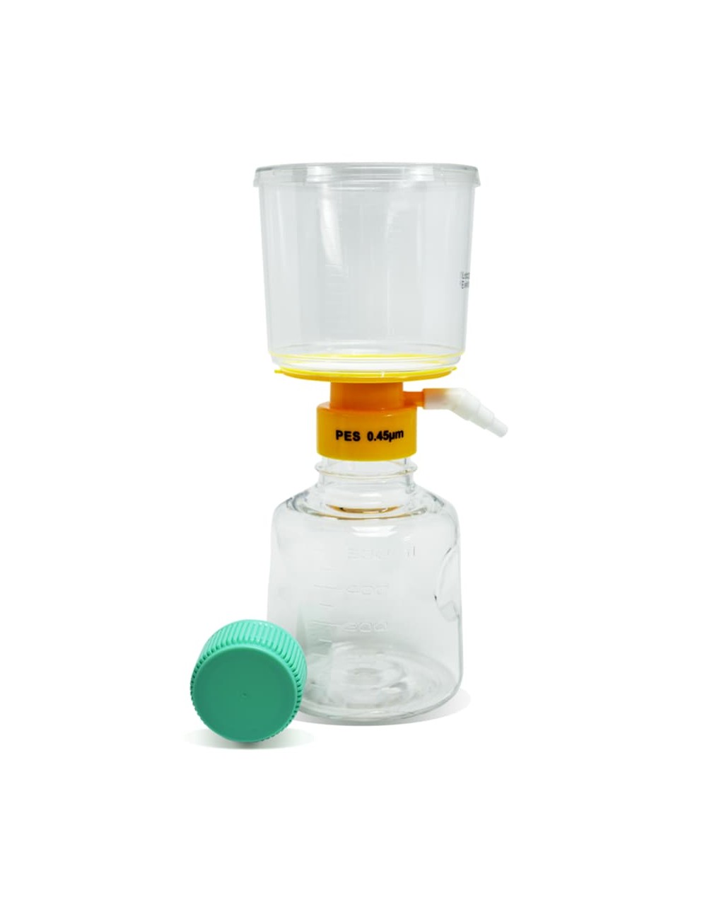 Unidad de filtración con tapón de botella, completamente montada, 0,45 µm, 500 ml
12 Unidades