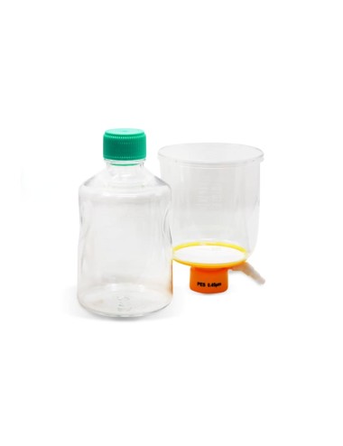 Unidad de filtración con tapón de botella, completamente montada, 0,45 µm, 1000ml
12 Unidades