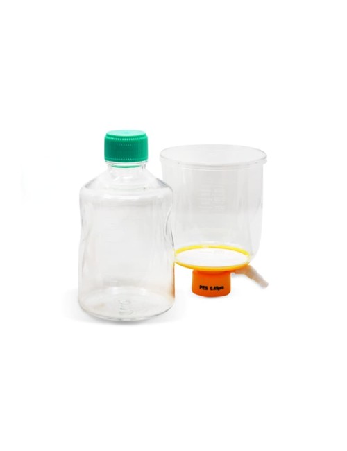 Unidad de filtración con tapón de botella, completamente montada, 0,45 µm, 1000ml
12 Unidades