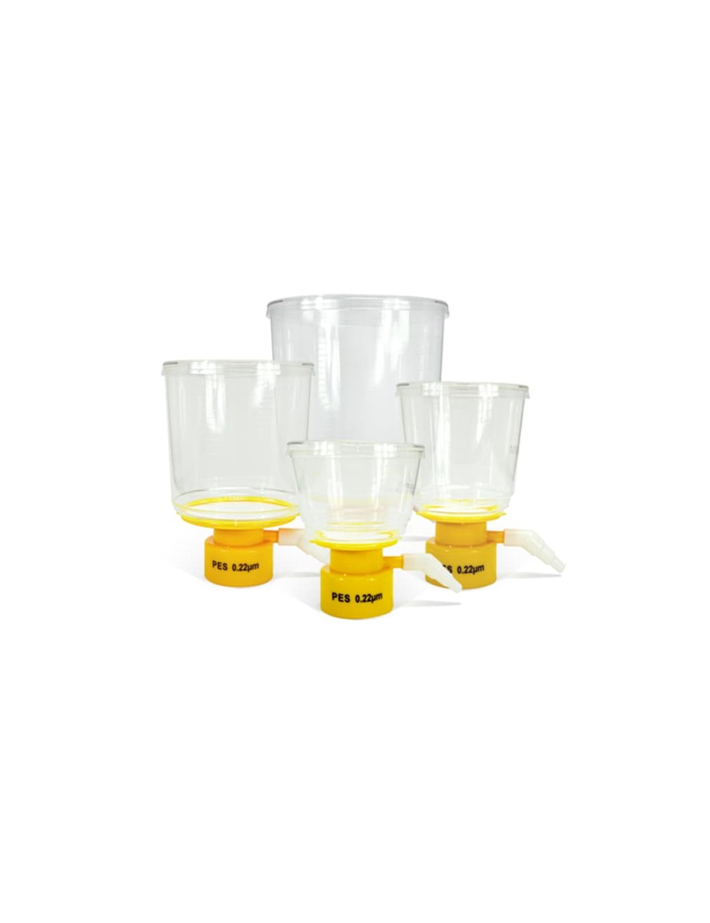 Unidad de filtración para boca de botella, solo embudo, 0,22 µm, 500 ml (estéril)
24 Unidades