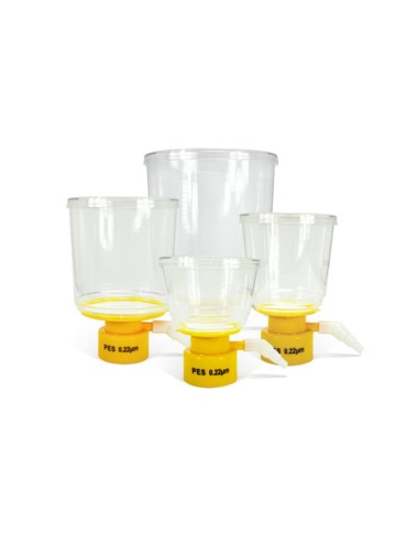 Unidad de filtración para boca de botella, solo embudo, 0,22 µm, 1000 ml (estéril)
24 Unidade