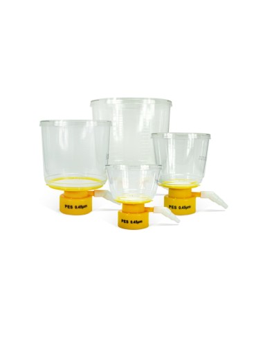 Unidad de filtración para boca de botella, solo embudo, 0,45 µm, 1000 ml (estéril)
24 Unidades