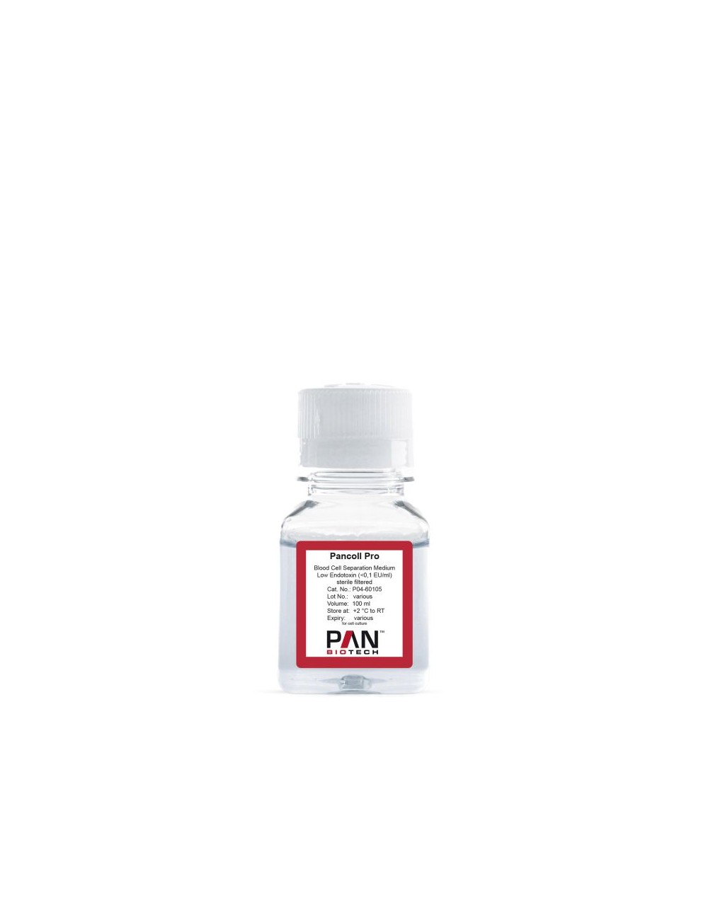 Pancoll Pro, medio de separación de células sanguíneas 100 ml