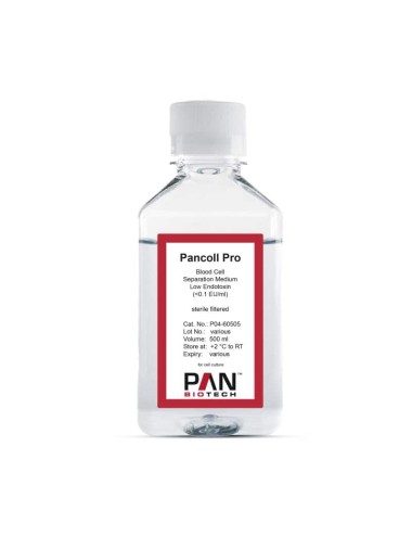 Pancoll Pro, medio de separación de células sanguíneas 500 ml