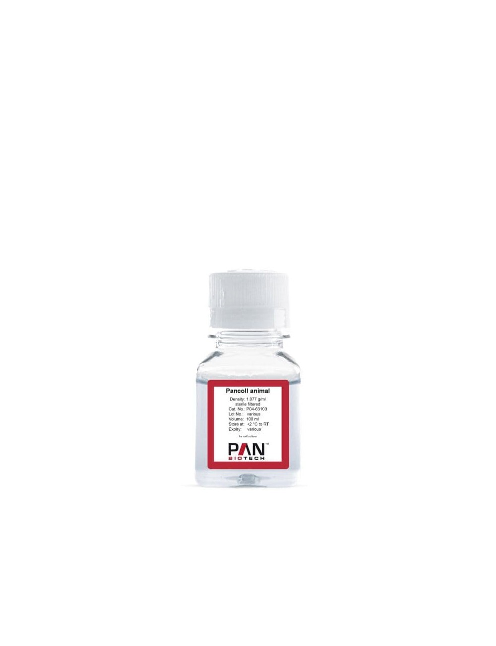 (100 ml )Pancoll animal. Densidad: 1,077 g/mL