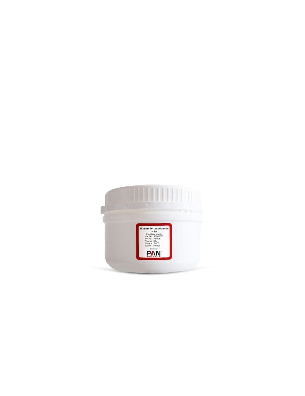 Albúmina sérica humana (HSA), polvo liofilizado
50 g