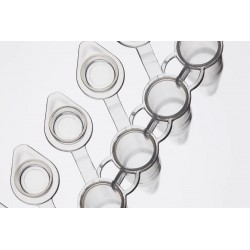 0.1 ml 8-Strip 'Non-Flex' PCR Tubes, Low Profile, with Flat Attached Cap